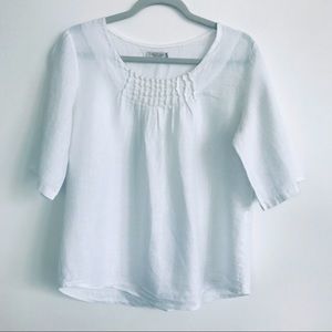 Women’s 100% Linen Made In Italy Top
